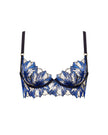 Lyandra Floral Embroidered Bra Blue