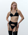 Latex Bra Black