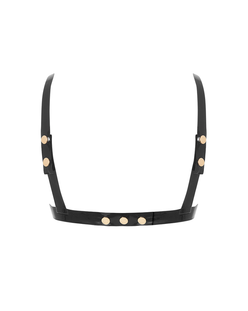 Latex Bra Black
