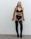 Latex Bra Black