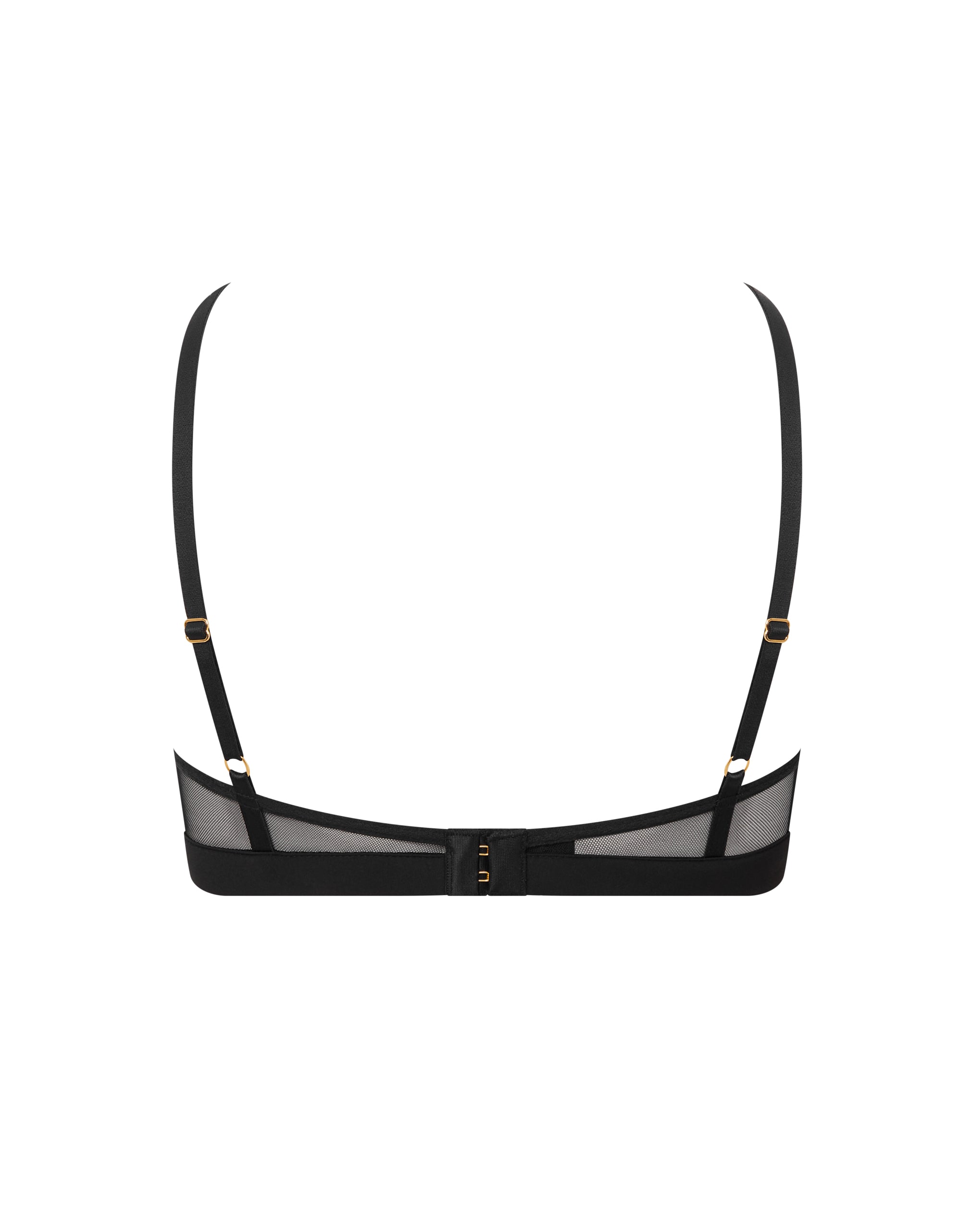 Orla Sheer Mesh Bra Black