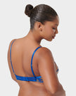 Monique Floral Embroidered Bra Blue