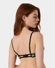 Odette Floral Balcony Bra Black/Summer Green