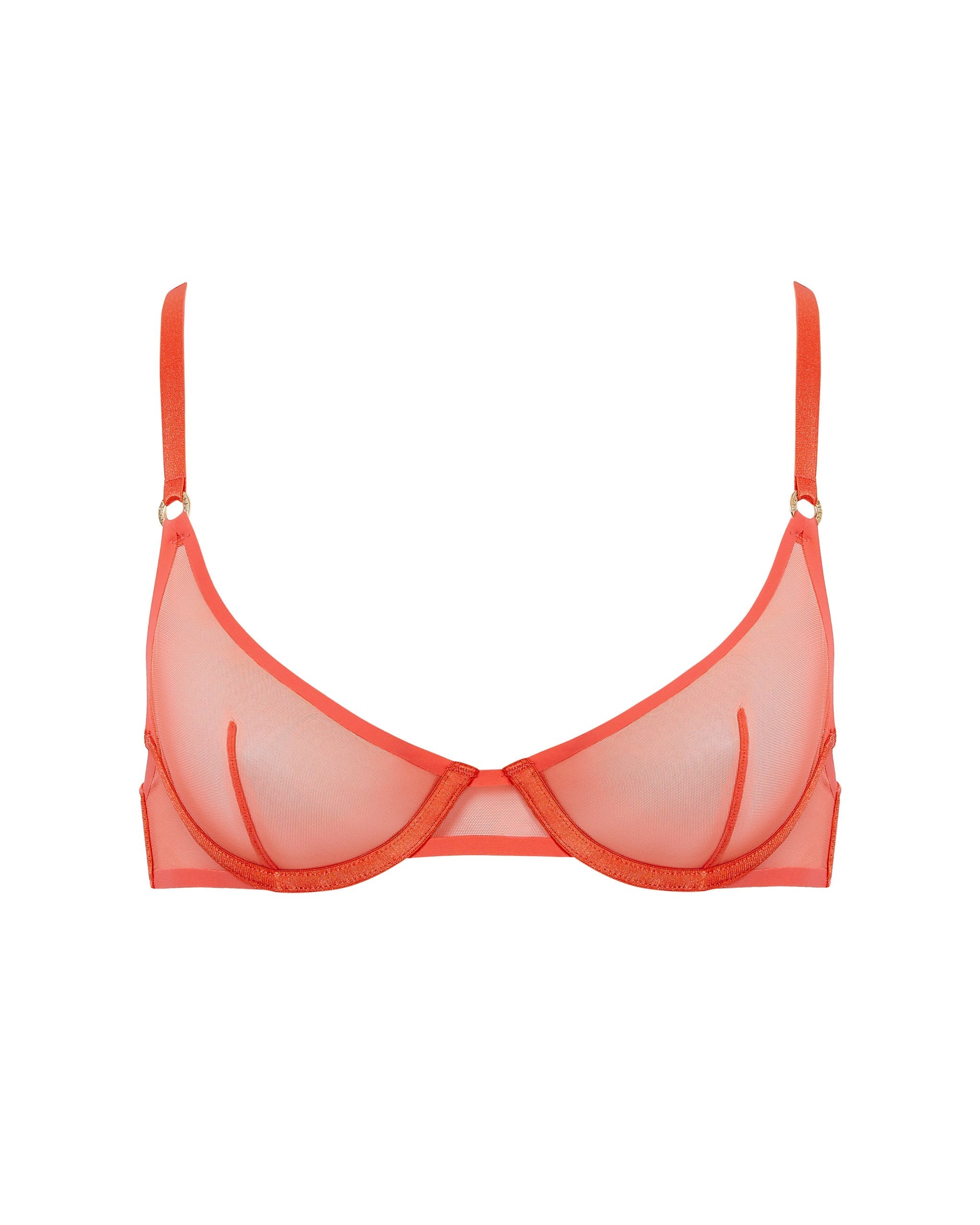 Naomi Mesh Bra Coral