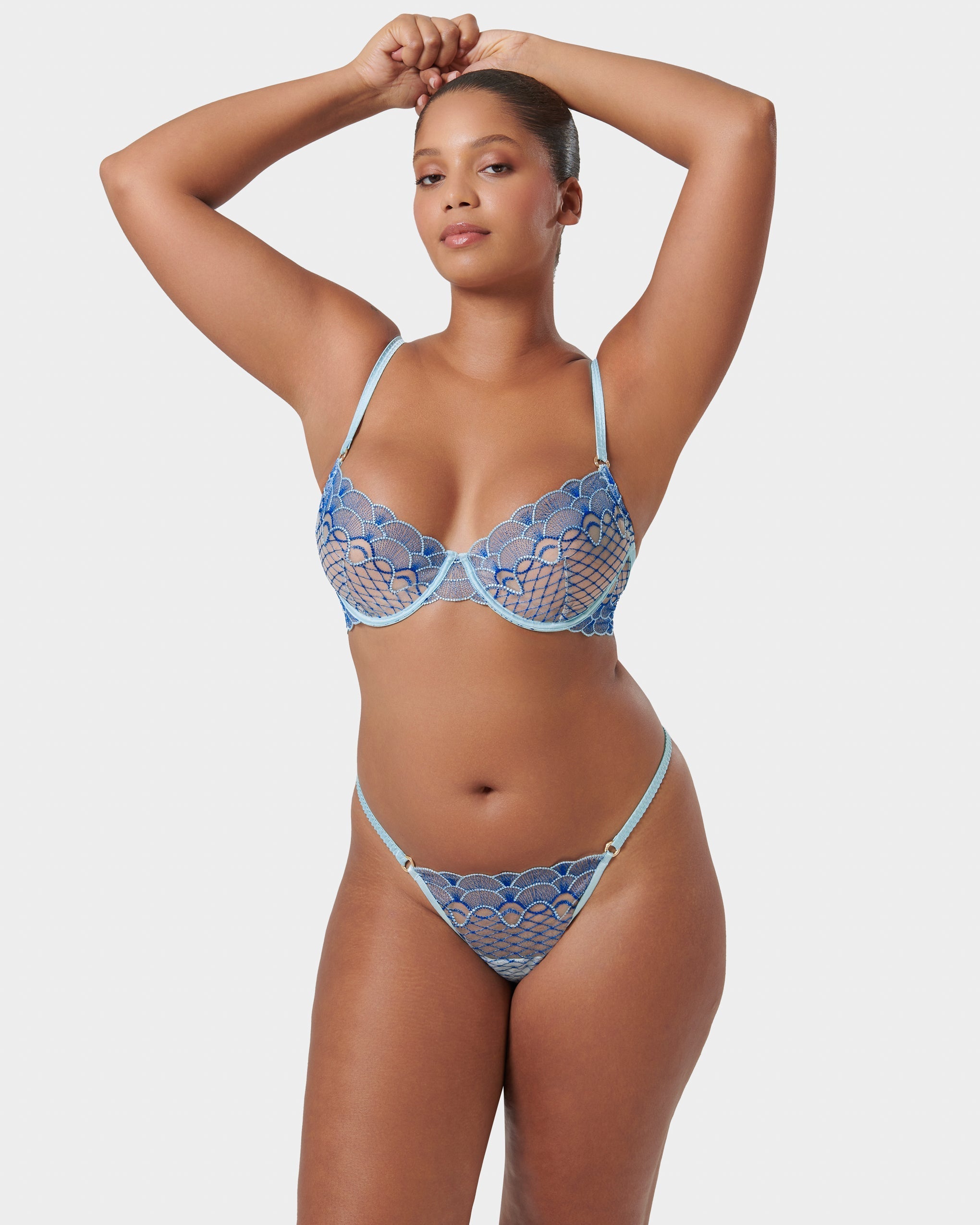 Elina Wired Bra Egyptian Blue/Island Paradise Blue/Sheer