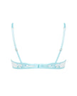Lilly Floral Embroidered Bra Blue