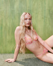 Patrice Sheer Bra Pink/Yellow