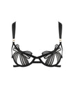 Annabel Open Bow Bra Black
