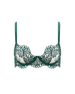 Amaris Sheer Floral Bra Green