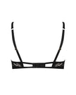 Morelle Embroidered Sheer Bra Black