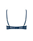 Laurel Leaf Embroidered Bra Navy