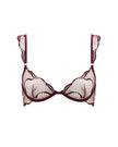 Marabel Embroidered Sheer Bra Cherry