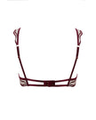Marabel Embroidered Sheer Bra Cherry