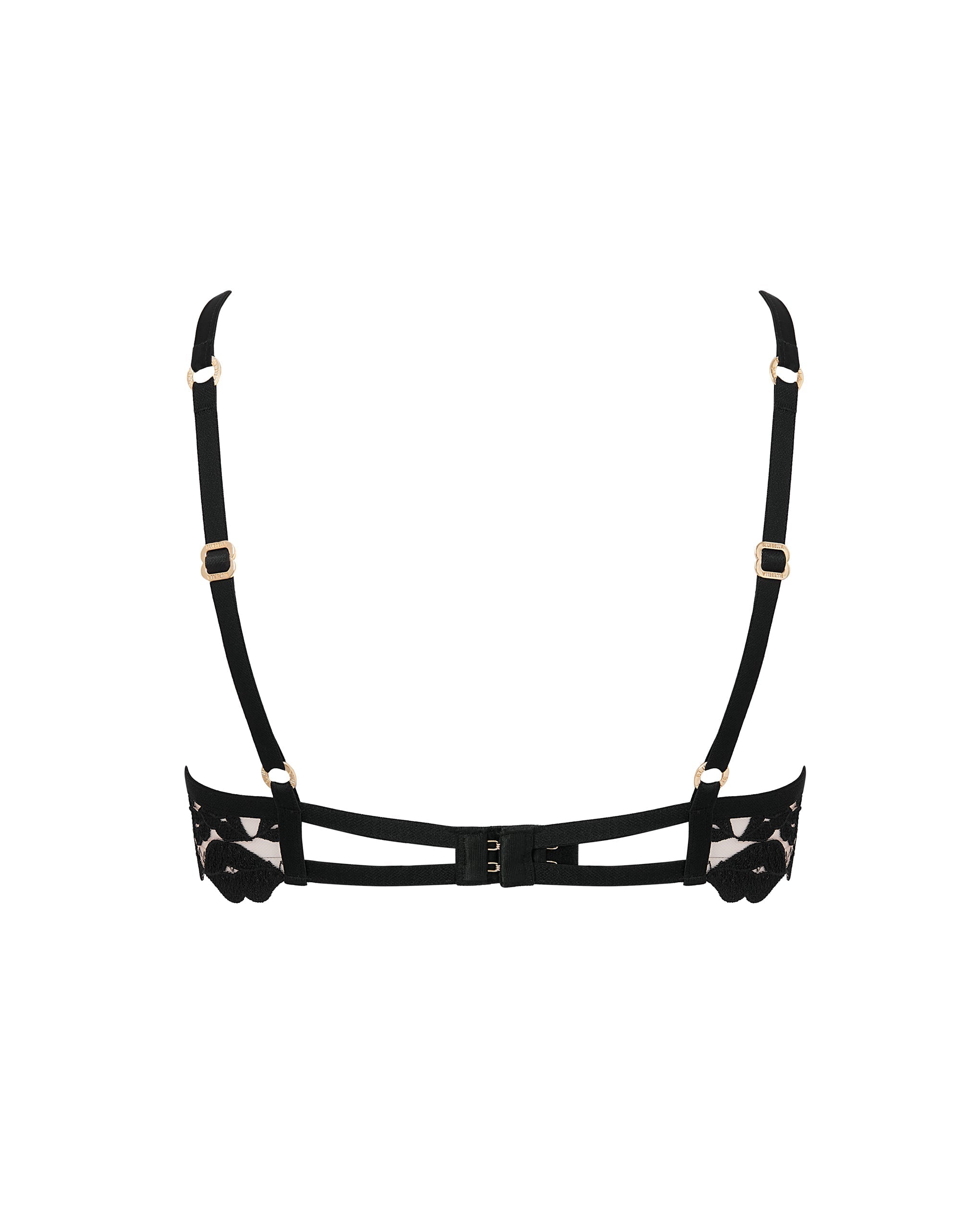 Marian Embroidered Bra Black