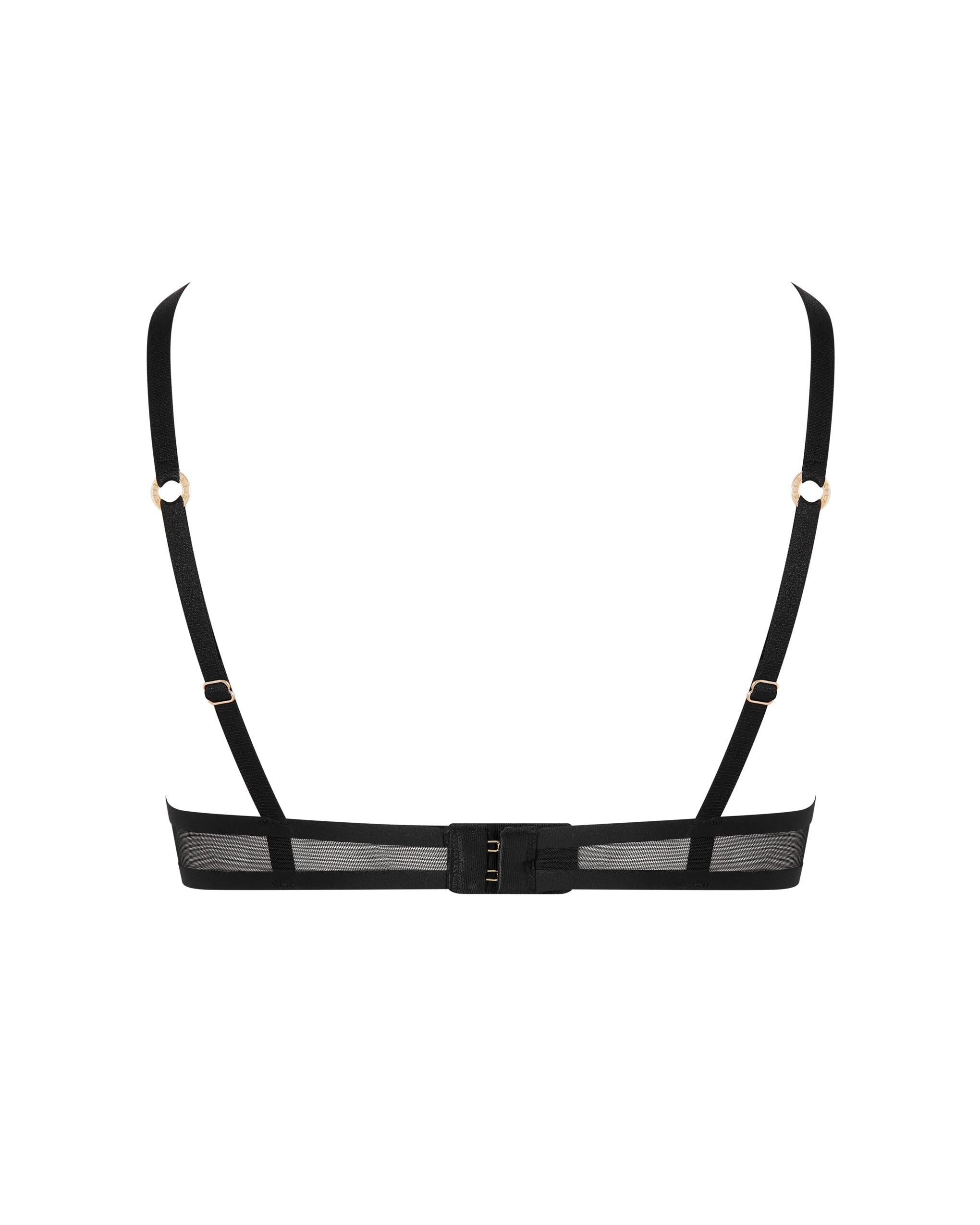 Naomi Moulded Mesh Bra Black