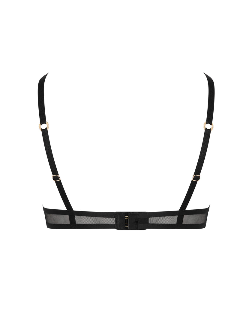 Naomi Moulded Mesh Bra Black