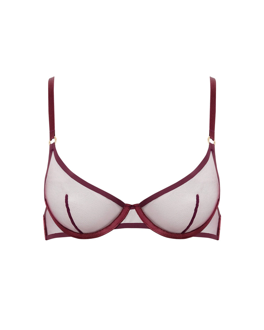Naomi Mesh Bra Cherry