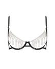 Estelle Open Diamante Bra Black/Silver