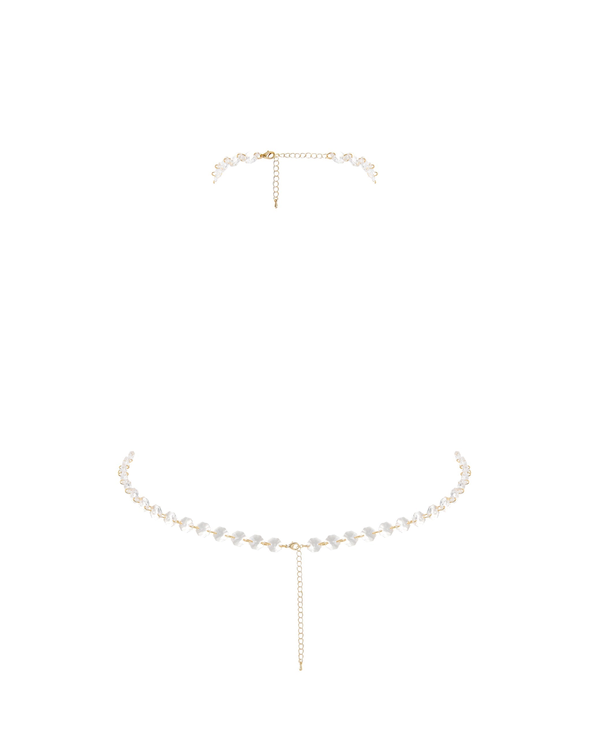 Crystal Triangle Bra Clear