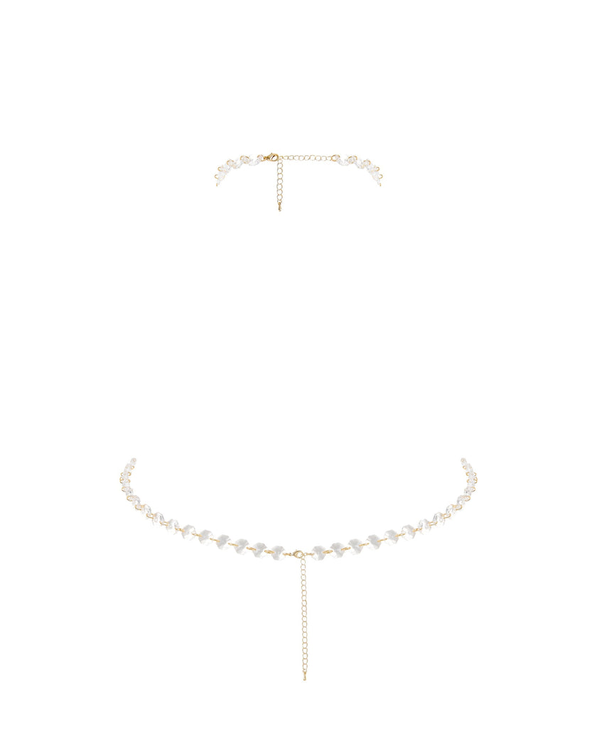 Crystal Triangle Bra Clear