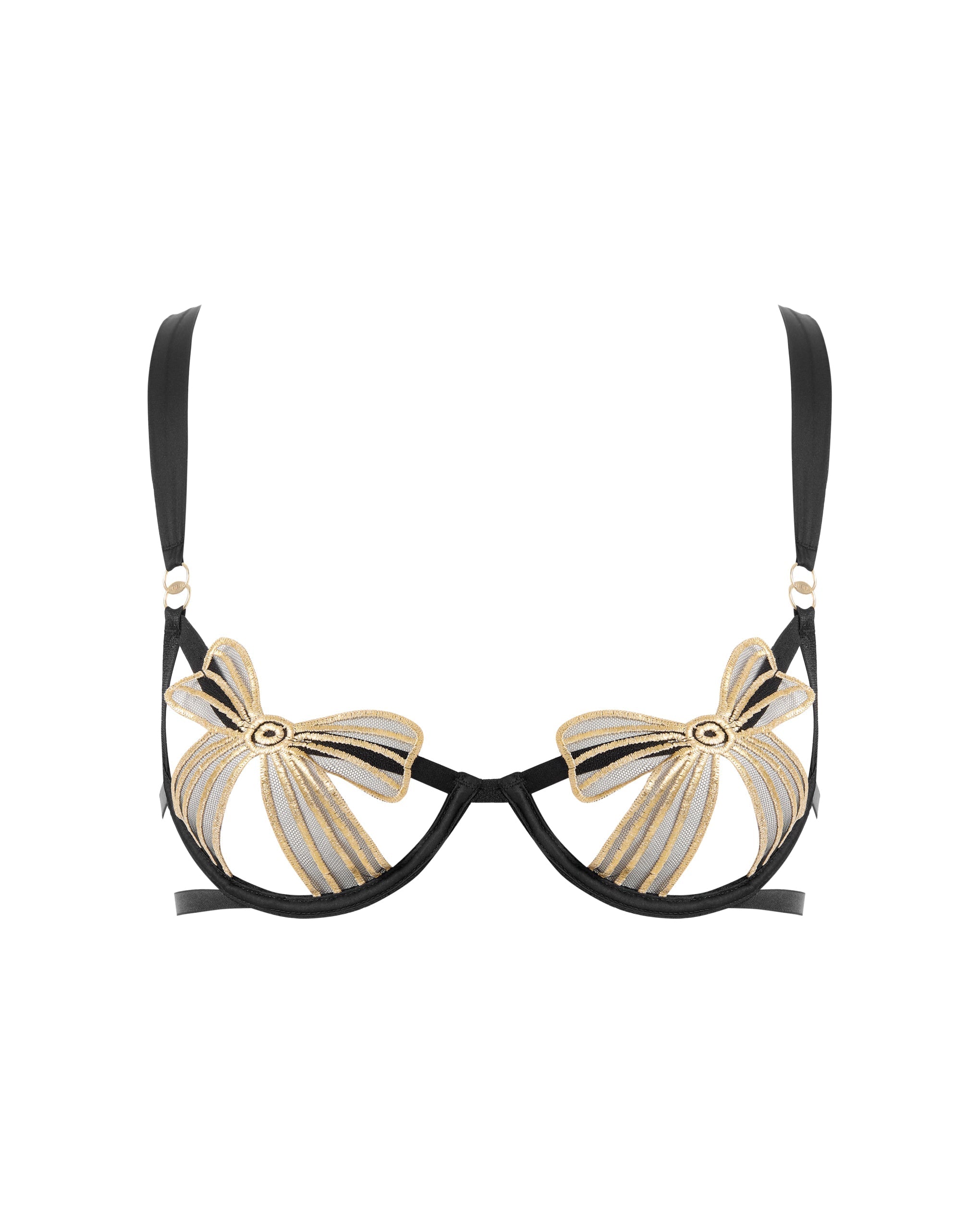 Annabel Wired Bra Black/Gold