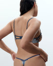 Calantha Floral Lace Bra Blue