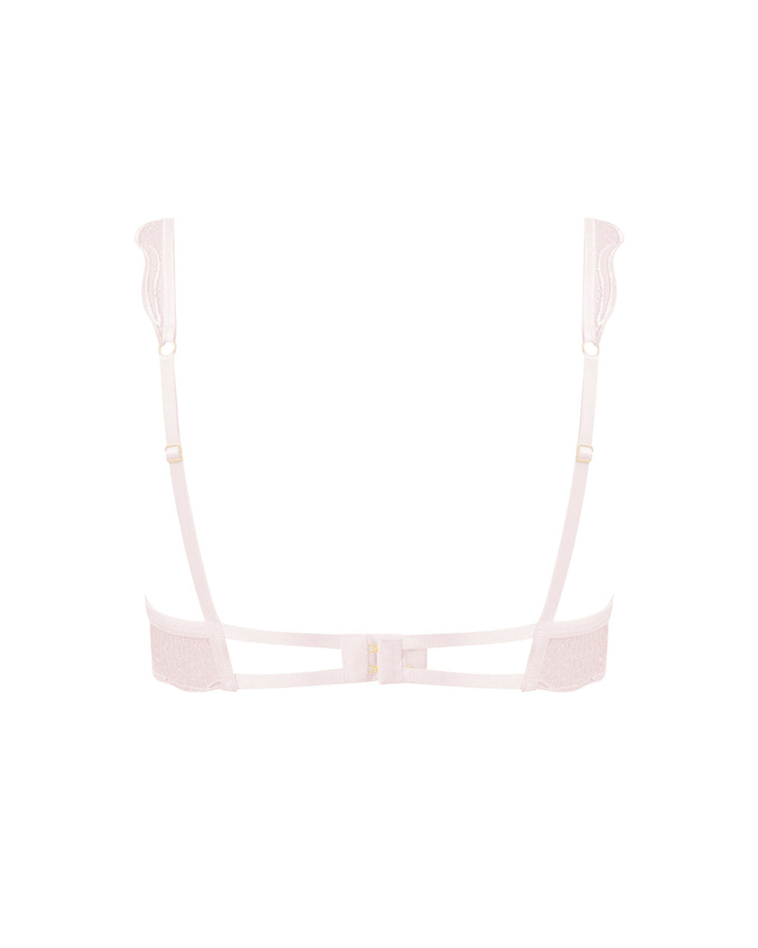 Marabel Embroidered Sheer Bra Pearl Pink