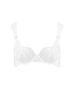 Gabriella Floral Embroidered Bra White