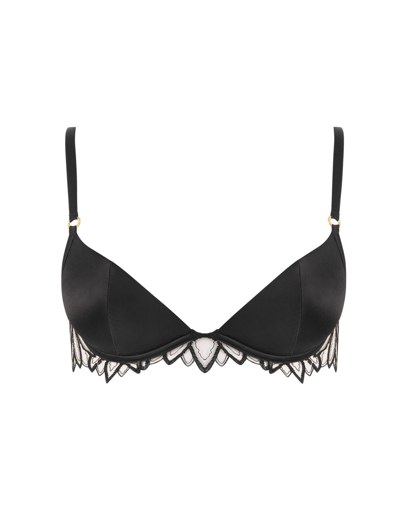 Pavlina Moulded Push Up Bra Black