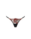 Malina Sheer Floral Bra Black/Red