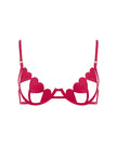 Gia Open Heart Bra Pink