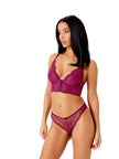 Superboost Lace Deep V Bra - Purple Potion
