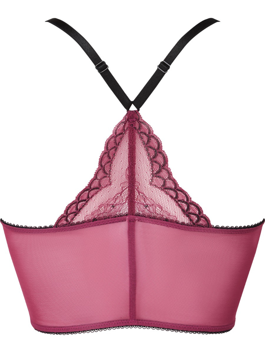 Superboost Lace Deep V Bra - Purple Potion