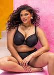 Nerina Stretch Plunge Bra - Black