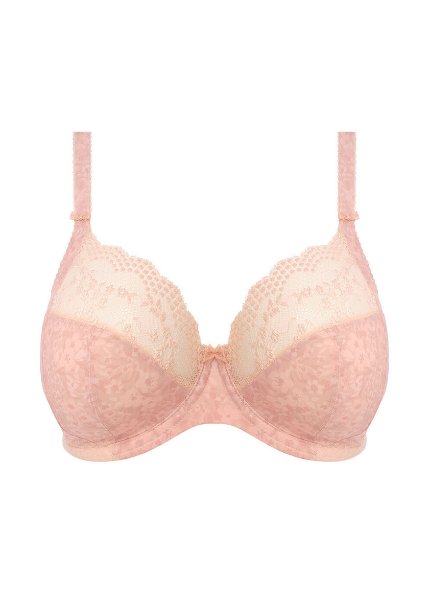 Lucie Stretch Plunge Bra - Blush Pink