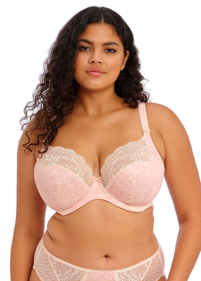 Lucie Stretch Plunge Bra - Blush Pink