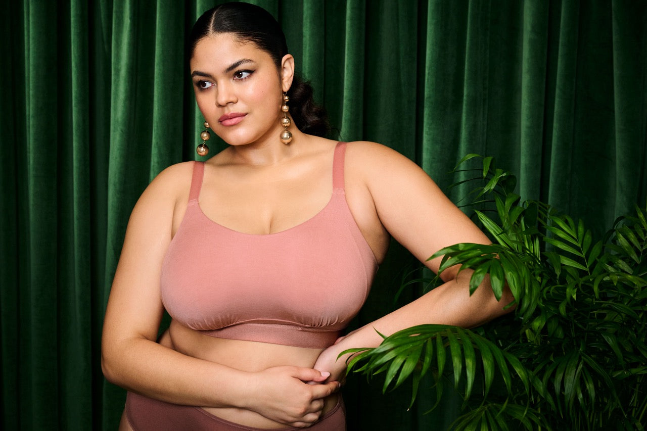 Downtime Wireless Bra - Ash Rose