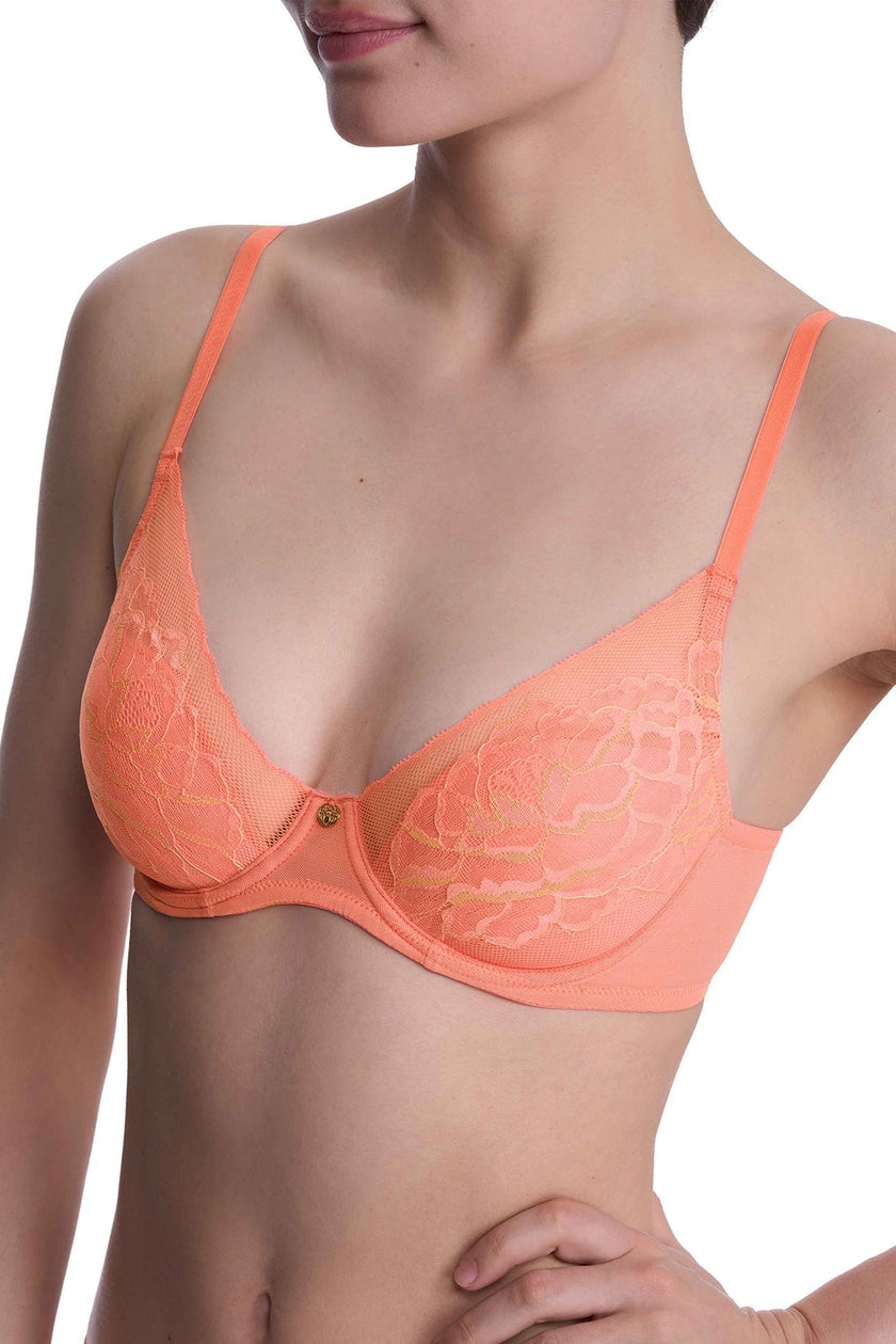 Flora Contour Bra - Rosy Coral/Apricot Glow