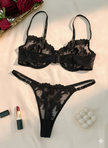 Lace Lingerie Set – Embroidered Bra & Panty
