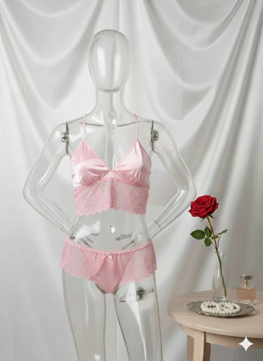 Lace Lingerie Set – Embroidered Bra & Panty