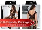 Back Lace-Up Fishnet Bodystocking