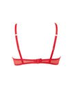 Marseille Embroidered Sheer Bra Red