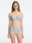 Minx Lace Balconette Bra - Blue Moon