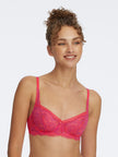 Minx Lace Balconette Bra - Passion Fruit/Rose Violet
