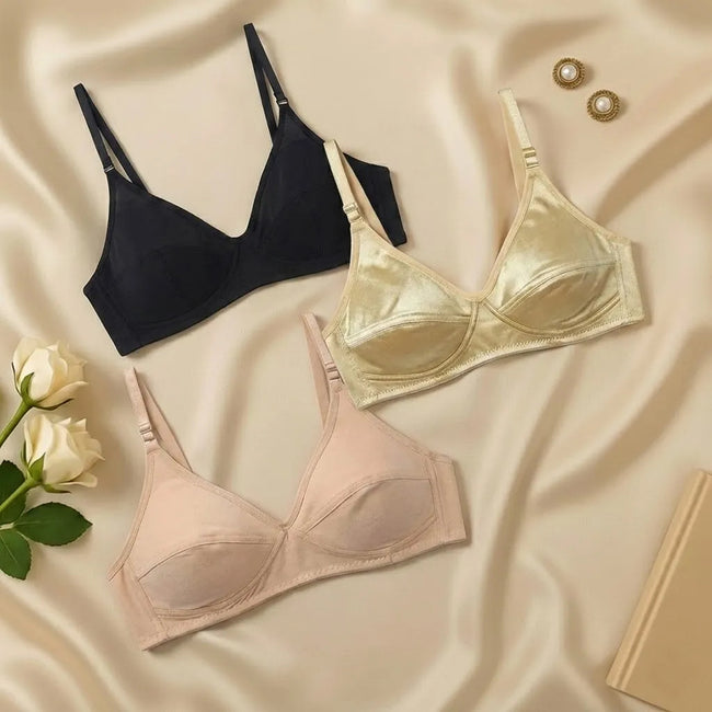 Non-Padded Cotton Bra