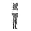 Suspender Rhinestone Bodystocking