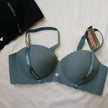 Seamless Ribbed Comfort Bra – Wireless Heart-Cutout Bralette with 