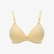 Single Padded Cotton Bra – Padded, Underwired Support with Charm Detail-beige
