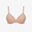 Single Padded Cotton Bra – Padded, Underwired Support with Charm Detail-pink
