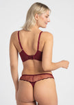 Melania Balconette Bra - Cabernet